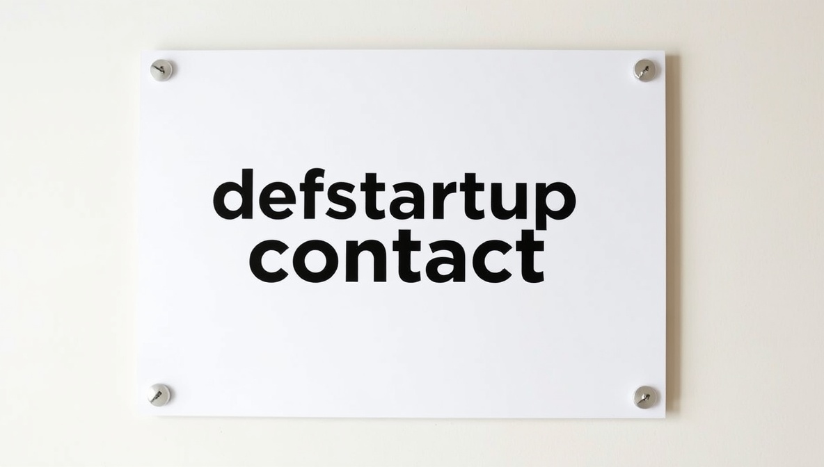 defstartup contact